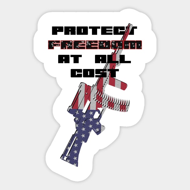 FREEDOM Front Sticker by Plutocraxy